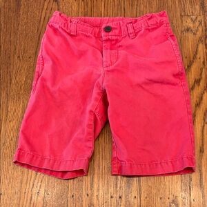 Tea Collection Red Canvas Kids Shorts - size 7